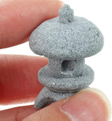 Cabilock Miniature Pagoda Statues 4Pcs Japanese Garden Statue Decor, Stone Lantern Asian Decor Bonsai Micro Landscape Kit Zen Garden Accessories