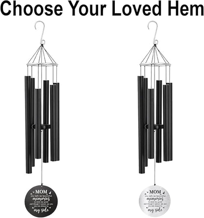 ASTARIN Personalized 30" Bereavement Wind Chimes for Outside, Memorial Gift in Remembrance of a Loved One, Sympathy Gift for Loss of Mother Father Husband, Garden Patio Decor