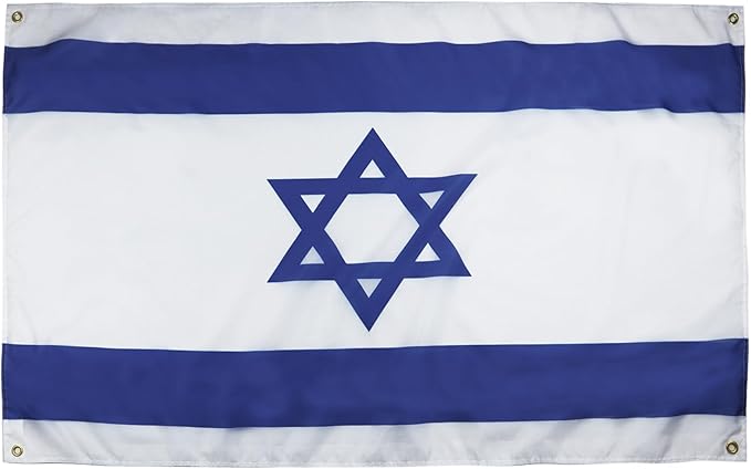 AZ FLAG Israel Flag 150 x 90 cm with 4 Eyelets for Balcony or Wall