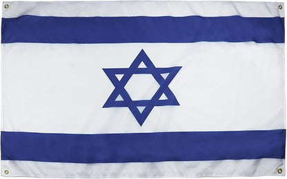 AZ FLAG Israel Flag 150 x 90 cm with 4 Eyelets for Balcony or Wall