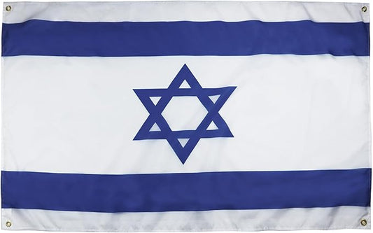 AZ FLAG Israel Flag 150 x 90 cm with 4 Eyelets for Balcony or Wall