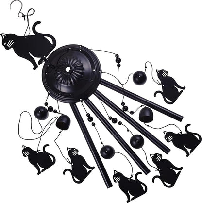 Cats Wind Chimes Outdoor Decor, Mobile Wind Catcher, Retro Cat Wind Bells, Blessing Wind Chime, Memorial Windchimes for Home, Balcony, Yard, Room, Xmas, Party, Indoor, Garden Decoration, Gifts for Mom