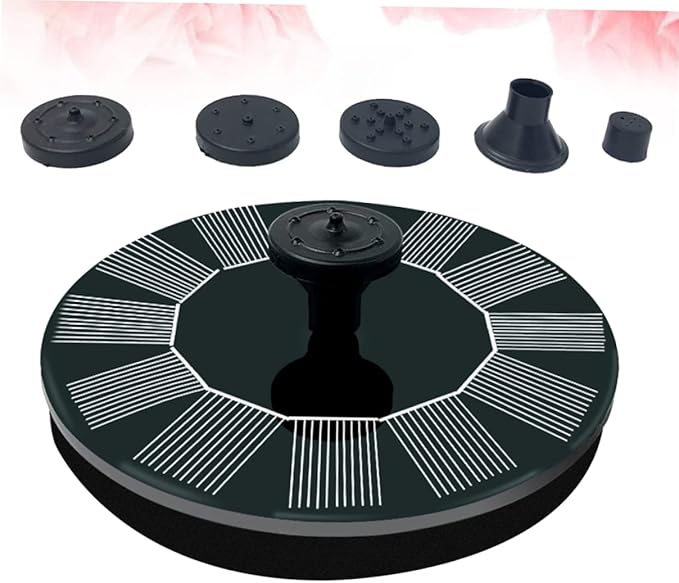 BESPORTBLE Solar Floating Fountain Solar Panel Automatic Water Pump for Bird Bath and Small Outdoor Garden Decoration and Efficient Water Circulation
