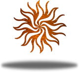 Riverside Designs Tribal Sun Metal Wall Art Steel Decor (Copper, 36" L x 36" W)