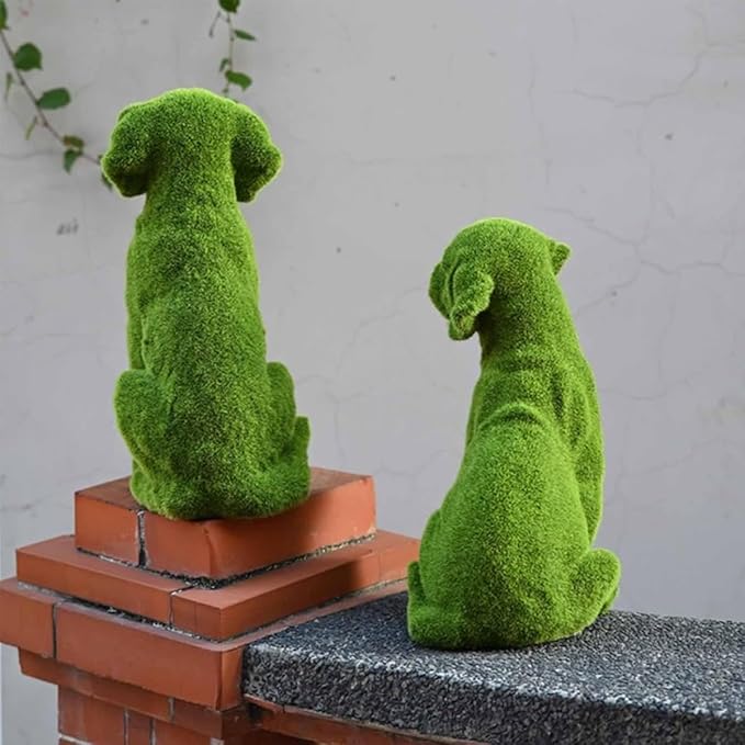 Outdoor Garden Statue Decoration, Resin Material, Handmade, Suitable for Villa Courtyards Gardens and Lawns(A,27 * 27 * 40cm)