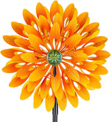 VEWOGARDEN Sunflower Wind Spinner with 6 Blades, Metal Kinetic Wind Spinners Outdoor for Yard, Garden, Lawn Decorations