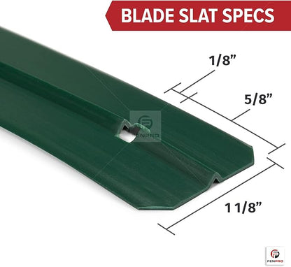 Chain Link Fence Privacy Blade Slates with Bottom Lock 5x10 Ft Green for Gardening, Privacy, Outdoor Wall, Balcony, Patio, Yard, Safety Fence Screen Cover for Dog, Cat, Pet Hedge Slats
