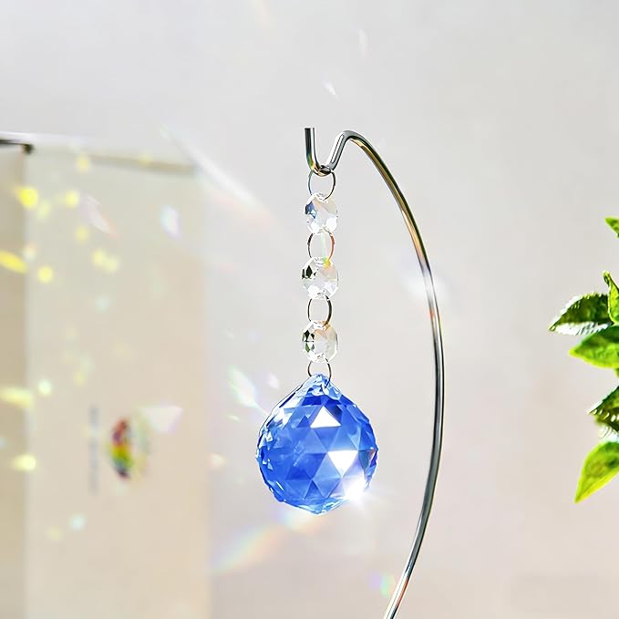 9-in Memorial Gifts,Sympathy Gifts for Loss of Loved One,40mm Crystal Suncatcher,Remembrance Gift for Loss of Mother Dad Friend Son Daughter,Sorry for Your Loss Gift,Silver Stand and a Sympathy Card