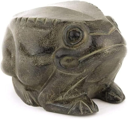 FRG-01 Aluminum Metal Garden Statue Frog Folk-Art Style Sculpture with Dark Bronze Finish Decorative Outdoor Yard Decor Unique Frog Statue for Garden and Landscaping