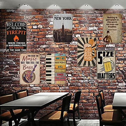 Warning Metal Tin Sign Retro No Persons Under 21 Allowed Signs Plaque for Restaurant Clubs Coffee Bars Pub Wall Decor Vintage Outdoor Door Sign-Color 5