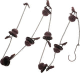 Decorative Metal Rain Chain for Gutters Drainage Elegant Cups Outdoor Garden Decor Resistant Design for Rainwater Diverter