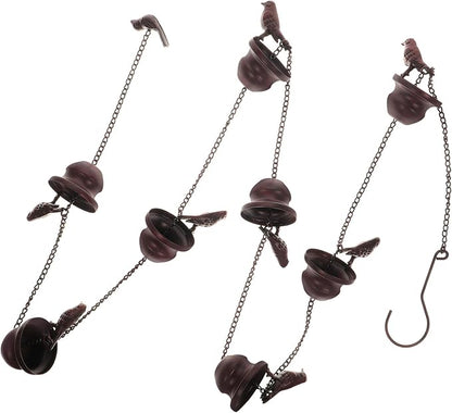 Decorative Metal Rain Chain for Gutters Drainage Elegant Cups Outdoor Garden Decor Resistant Design for Rainwater Diverter