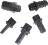 FDXGYH Fountain Pump Nozzle Kit Replacement Adapters 5 Sizes Plastic Nozzles for Aquarium, Fish Tank, Pond, Hydroponics