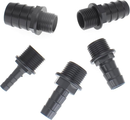 FDXGYH Fountain Pump Nozzle Kit Replacement Adapters 5 Sizes Plastic Nozzles for Aquarium, Fish Tank, Pond, Hydroponics