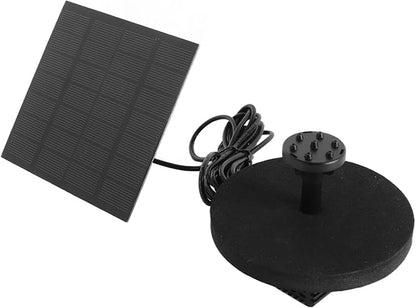Solar Water Fountain Pump, Outdoor Submersible Bird Bath Fountain Kit, Small Solar Powered Water Pump with 120cm Lift for Pond Garden Pool and Oxygenation