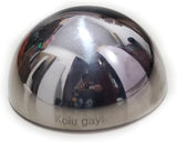 6pcs Hollow Hemisphere Ball Gazing Ball Half for Outdoor Decoration Shopping Mall Decor Wall Decorated (Silver)