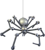 Recycled Metal Garden Art Spider/Tarantula Sculpture, Standing or Hanging, 12"