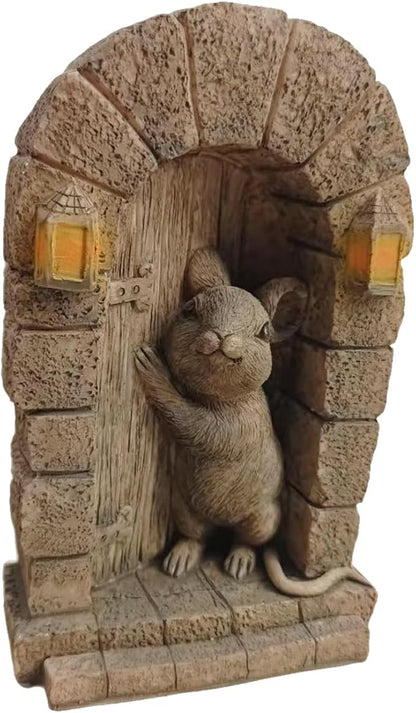 Cartoon Peeking Statue Creative Garden Accent Home Office Resin Art Sculpture Weather Garden Sculpture