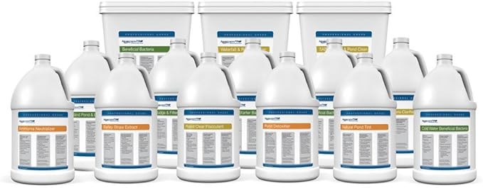 Aquascape 30408 AquascapePRO Sludge Cleaner Liquid Treatment for Pond Water Feature Waterfall Stream, 1 Gallon