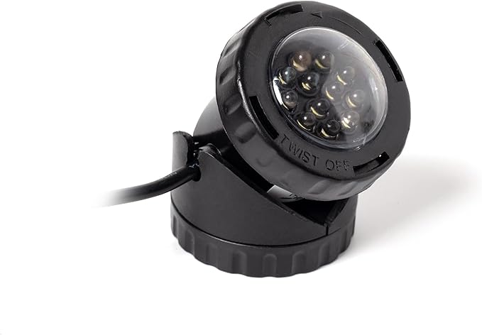 Jebao 12-LED Submersible Light for Water Gardens and Ponds, Set of 4