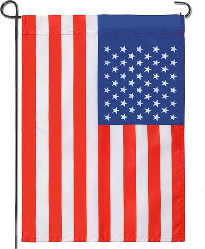 American Garden Flag 12 x 18 Inch,Patriotic Double Sided Polyester Printed Flag,USA ResidentialYard|Garden Decor,American Flag Garden Flag(2 Pcs Stitched Together)