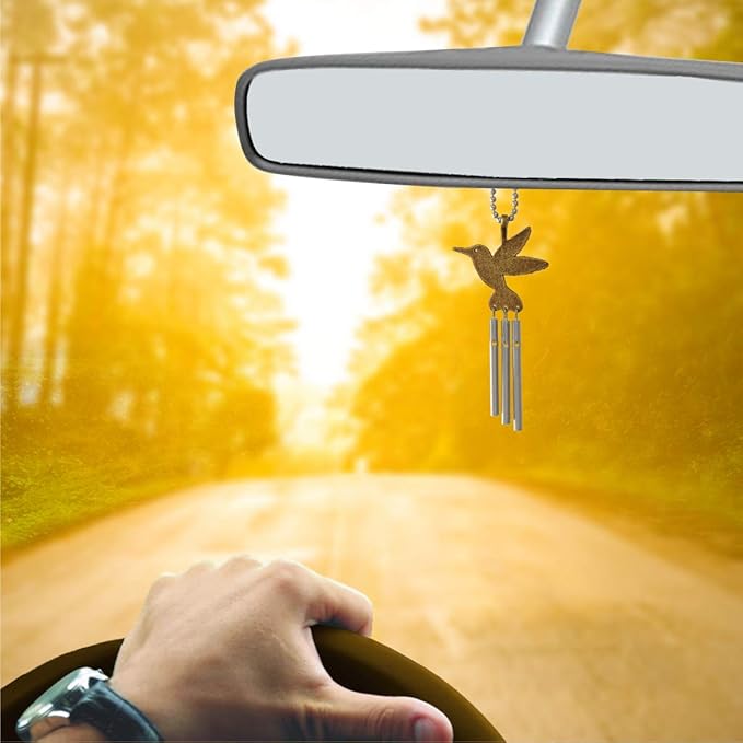Jacob's Musical Car Charm, Hummingbird, Mini Wind Chime