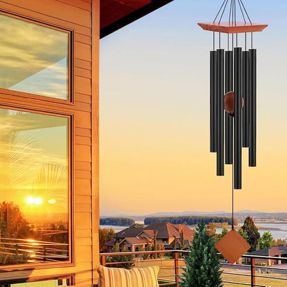 39" Deep Tone Large Wind Chimes for Outside Clearance, Memorial Sympathy Wind Chimes Outdoor for Porch Garden Yard Decor Patio,Sympathy Gifts for Loss of Loved One,Brown