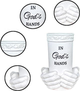 BAYN Grave Decorations for Cemetery, Hand Held Vases with Spikes for Garden Decorations Waterproof Garden Statues Memorial Gifts for Loss of Loved One