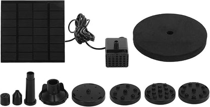 Solar Water Fountain Pump, Outdoor Submersible Bird Bath Fountain Kit, Small Solar Powered Water Pump with 120cm Lift for Pond Garden Pool and Oxygenation