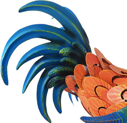 Rooster Statue Chicken Sculpture Garden Decoration Metal Yard Art for Yard Outdoor Decoration