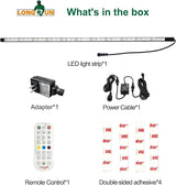 Longrun LED Fountain Light,Waterfall LED Light Strip,Remote and APP Control Waterproof Aluminum LED Lights for Pool Water fall Fountain,Pond Waterfall Spillway Landscape Lighting Decoration(34.85Inch)
