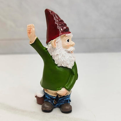 Gnome Garden Decor: Enchanted Garden Characters, Tree Trunk Gnome Statue - Ideal for Outdoor Balconies, Gardens, Courtyards, Lawns, Moss, and Bonsai Doll Sculpture Decor