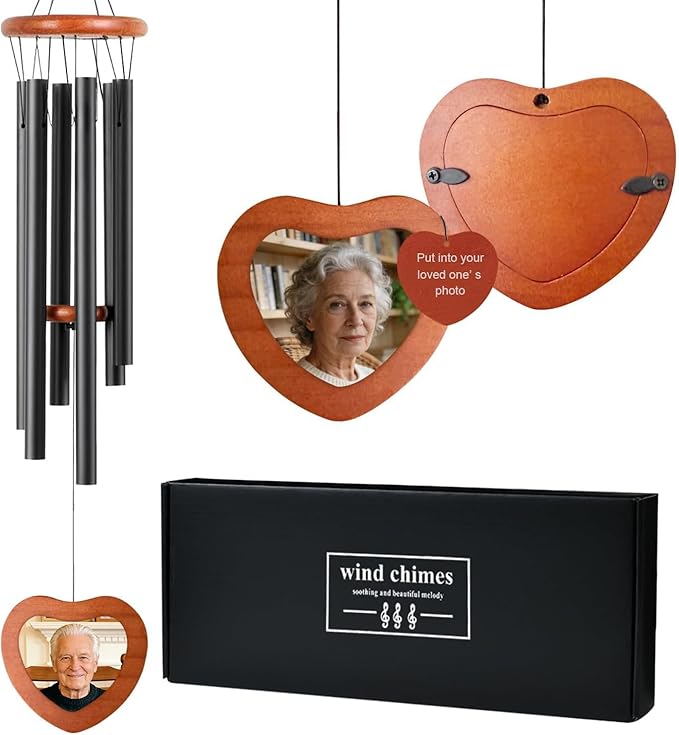 Memorial Wind Chimes Outdoor,Personalized Sympathy Gifts for Loss of Loved One, Memorial Gifts for Loss of Mom,Wind Chimes for Mother's Day Mom Grandma Neighbors Unisex