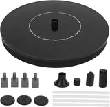 Solar Fountain Pump, ing Solar Fountain for Bird Bath, 7 Nozzles with 30 60cm Spray Height, ed Garden for Pool oor r, Includes