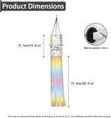 Jeiento Rainbow Bunny Colorful Eggs Windsock Set of 2 Happy Easter Day Windsock Flag Holiday Party Supplies Outdoor Hanging Decoration 40" Wind Socks for Farmhouse Lawn Yard Home Garden