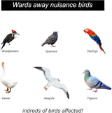 Besmon Woodpecker Bird Scare Devices，Reflective Scare Rods Control Device to Keep Birds Away from Patio Pool（Christmas Reflective Strip Hanging Home as Decoration） (30PCS)