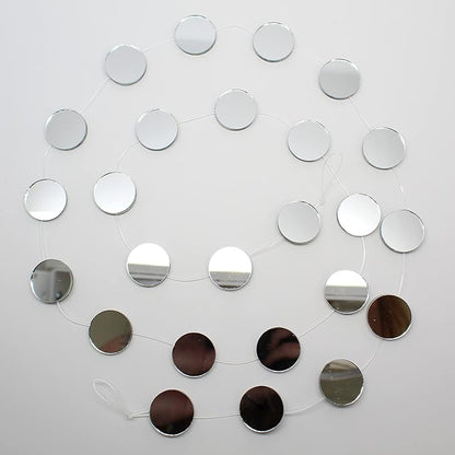 Mirror Garland Strand, 1 x 48 Inches, Real Mirror Sun Catcher Mobile