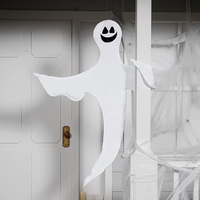JOYIN Halloween Tree Wrap Ghost Decoration Outdoor, Smiling Hanging Ghost Decorations for Halloween Lawn, Tree Decor, Party Supplies