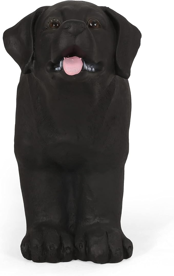 Dog Bench, Outdoor Bench, Matte Black + Black, No Assembly Required