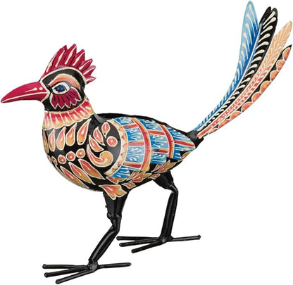 Regal Art & Gift Henna Roadrunner Decor - Decorative Metal Sculpture, Outdoor Bird Decor for Patio, Porch & Garden Décor - Small