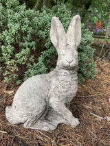 Large Rabbit Sculpture Stone Bunny Figure Concrete Rabbit Statue for Home and Garden Handmade Bunny Figurine