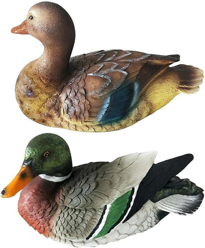 Duck Sculpture,Floating Pond Decor Garden Pool Decoration Resin Duck Statue with Sturdy Material, for Garden Pond, Pool Decor ()