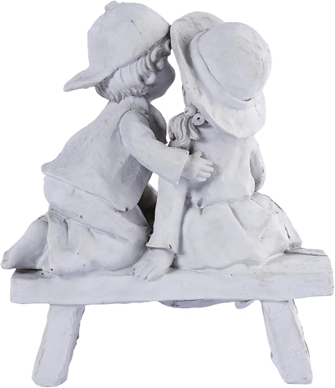 Garden Statues Romantic Couples Gifts Kissing Boy and Girl Sculpture Resin Outdoor Statues Figurines Home Decor for Wedding for Wife