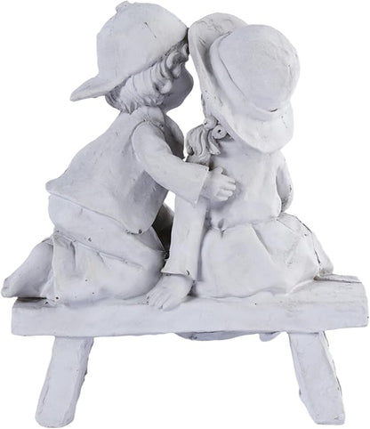 Garden Statues Romantic Couples Gifts Kissing Boy and Girl Sculpture Resin Outdoor Statues Figurines Home Decor for Wedding for Wife