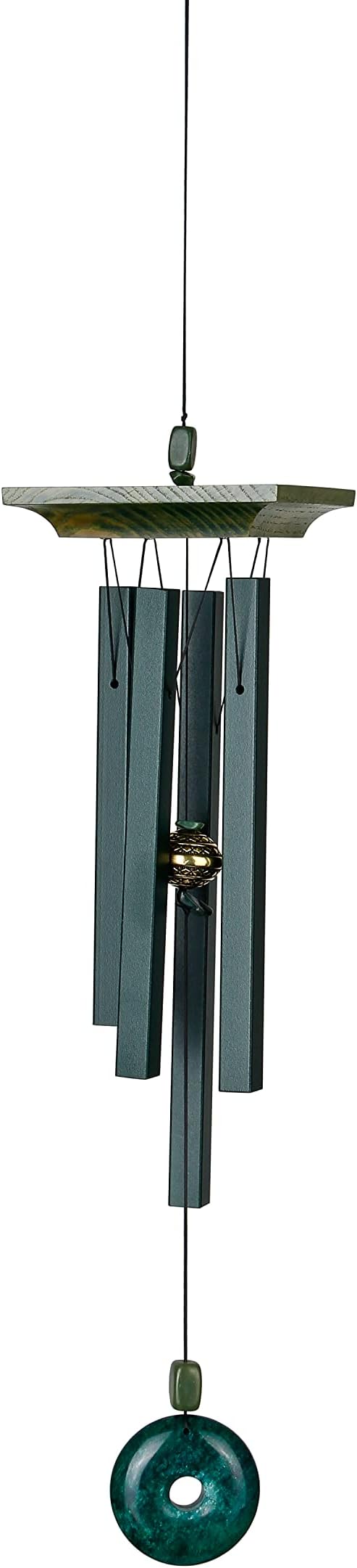 Woodstock Chimes Signature Collection, Woodstock Jade Chime, 22'' Decor Designs Wind Chimes for Outdoor, Patio, Home or Garden Décor (JC)