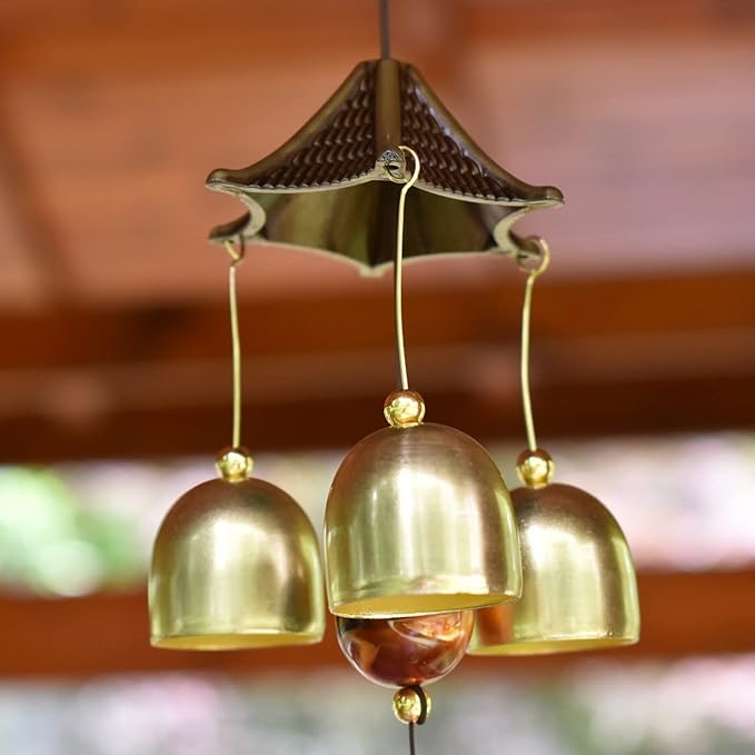 Maydahui Peacock Retro Wind Chime (22 Inch H) Alloy Wind Bell Animal Windchime with S Shaped Hook for Mom Gifts Festival Garden Party Indoor and Outdoor Decor