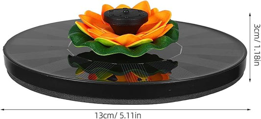 FOMIYES Solar Powered Outdoor Fountain with 16cm Lotus Floating Design for Garden Pond Bird Bath, Solar Water Fountain Pump for Patio Landscape Water Feature