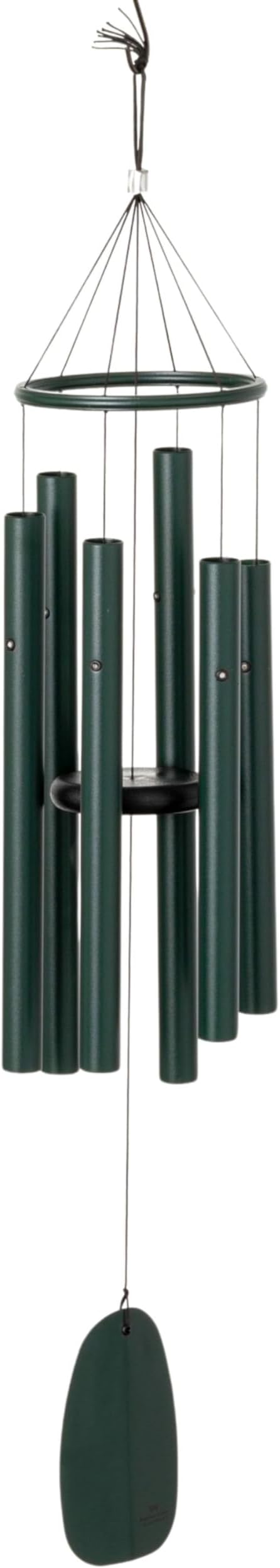 Woodstock Chimes Bells of Paradise Medium 32" Green Outdoor Memorial Gift, Wind Chimes for Backyard, Porch, Garden Patio Decor, Deep Tone Windchime BPMGR