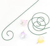 3PCS Fairy Garden Miniatures Fairy Garden Accessories Flower Set Mini Garden Micro Landscape Ornaments Lily Miniature Glow in The Dark Flower Pick Stand Set Fairy Garden Dollhouse Accessory