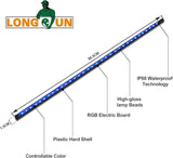 Longrun LED Fountain Light,Waterfall LED Light Strip,Remote and APP Control Waterproof Aluminum LED Lights for Pool Water fall Fountain,Pond Waterfall Spillway Landscape Lighting Decoration(34.85Inch)